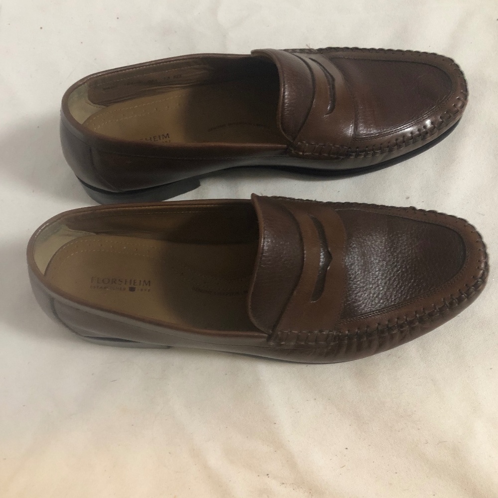 Florsheim Brown Leather Penny Loafer - 69